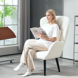 HOMCOM Relaxsessel Sessel mit Lendenkissen, Holzbeine günstig online kaufen