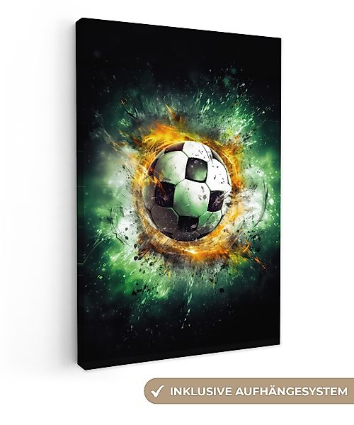 OneMillionCanvasses® Leinwandbild Ball - Fußball - günstig online kaufen