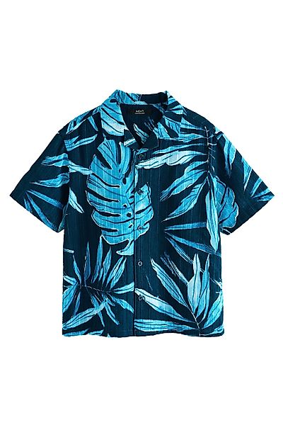 Next Kurzarmhemd Kurzarm-Hemd mit Palmenprint und günstig online kaufen