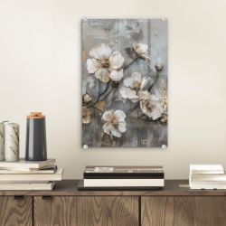 MuchoWow Acrylglasbild Blumen - Weiß - günstig online kaufen