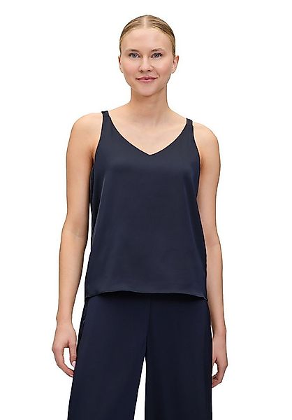 Vera Mont Satinbluse Damen Satin-Bluse mit V-Ausschnitt günstig online kaufen