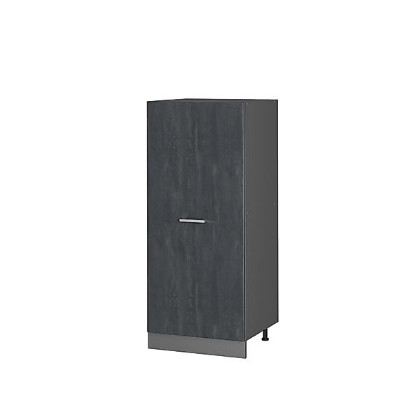 Vicco Hochschrank R-Line Küchenkommode Schwarz Beton/Anthrazit 60 cm günstig online kaufen