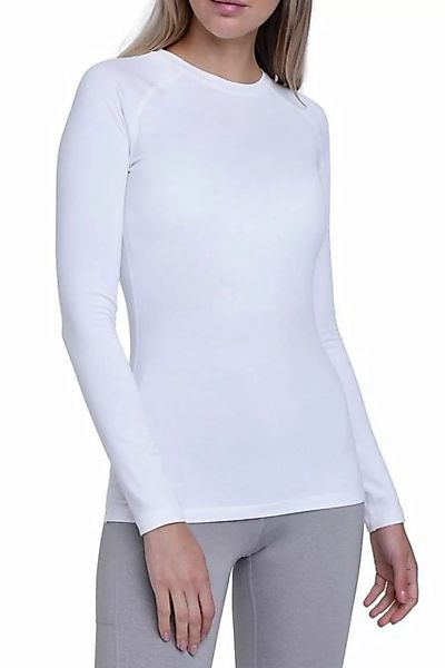 TCA Langarmshirt TCA Damen Thermo-Laufshirt - Weiss, XL (1-tlg) günstig online kaufen