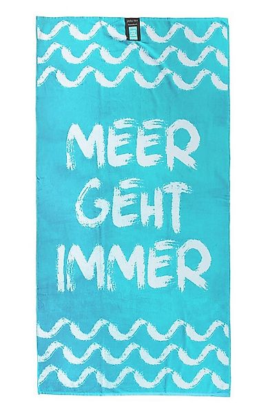 jilda-tex Strandtuch, 100% Bio-Baumwolle (1-St), weiche Frottee-Veloursqual günstig online kaufen