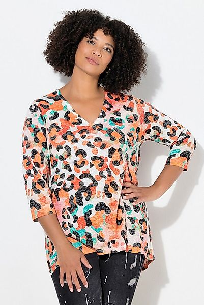 Angel of Style T-Shirt T-Shirt A-Linie farbiges Leomuster günstig online kaufen