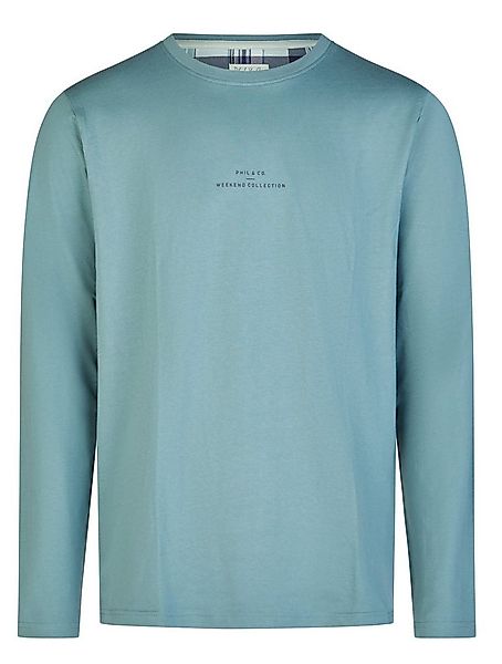 Phil & Co. Pyjamaoberteil Herren Pyjamashirt mit langem Arm (1-tlg) Baumwol günstig online kaufen
