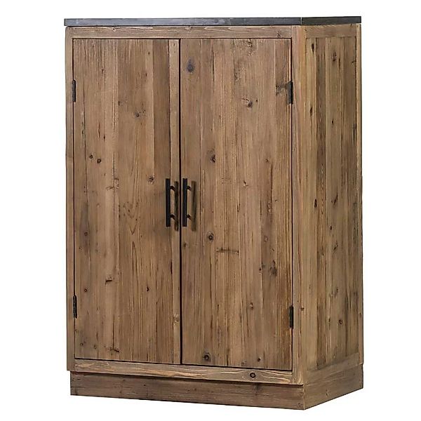Küchenschrank aus Massivholz und Stein 120 cm hoch günstig online kaufen