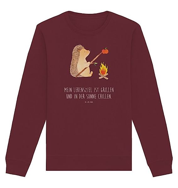 Mr. & Mrs. Panda Longpullover Größe L Igel Grillen - Burgundy - Geschenk, M günstig online kaufen