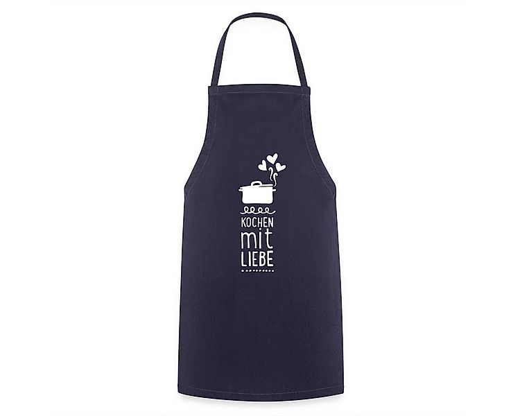 Spreadshirt Kochschürze Kochen Mit Liebe Herz Spruch Kochschürze, (1-tlg) günstig online kaufen