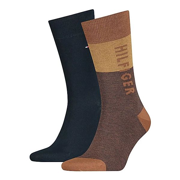 Tommy Hilfiger One Row Classic Socken 2 Paare EU 43-46 Dark Yellow günstig online kaufen