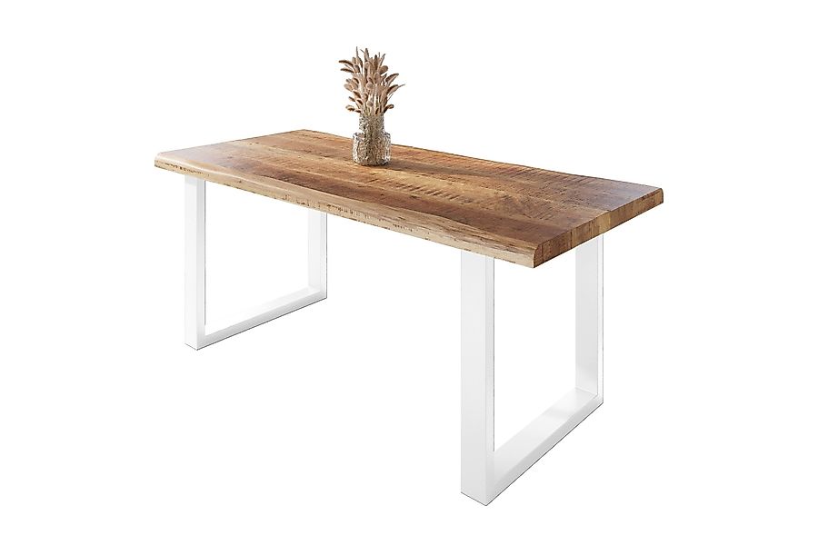 SAM® Esstisch Waves, Mangoholz, gedoppelte Tischplatte, günstig online kaufen