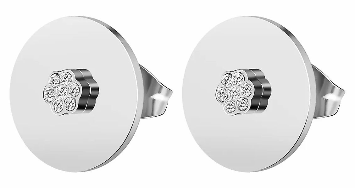 Adelia´s Paar Ohrhänger "Damen Ohrringe – Ohrstecker aus Edelstahl mit Stra günstig online kaufen