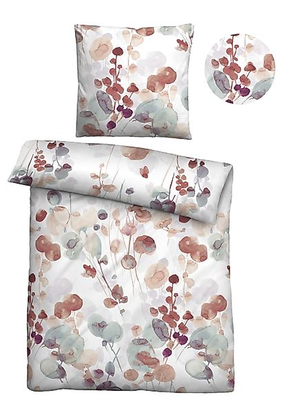 Biberna Bettwäsche »5192«, (2 tlg.), Mako-Satin, 100 % Baumwolle, pflegelei günstig online kaufen