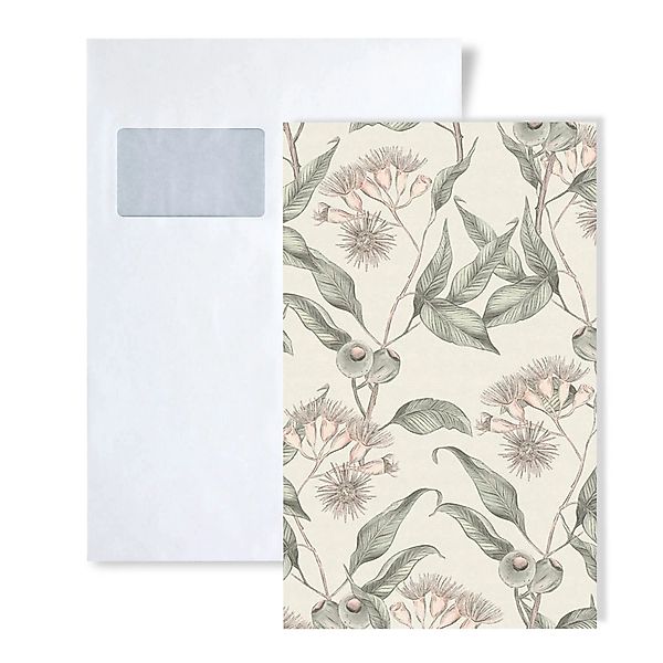 PROFHOME 1 MUSTERSTÜCK S-394304-GU DIN A4 MUSTER der Floralen Tapete günstig online kaufen