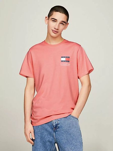 Tommy Jeans T-Shirt "TJM SLIM ESSENTIAL FLAG TEE EXT", mit Rundhalsausschni günstig online kaufen