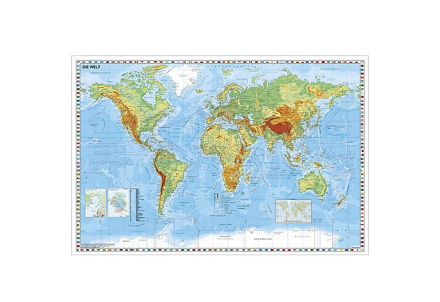 STIEFEL Poster Weltkarte physisch 95 x 62 cm, OSTER-Aktion: Jetzt GRATIS Ve günstig online kaufen