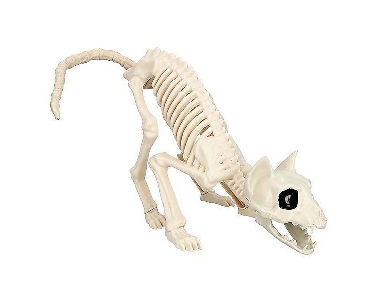 Boland Dekoobjekt Skelett Tier Katze 51 x 14 cm Halloween Dekoration günstig online kaufen