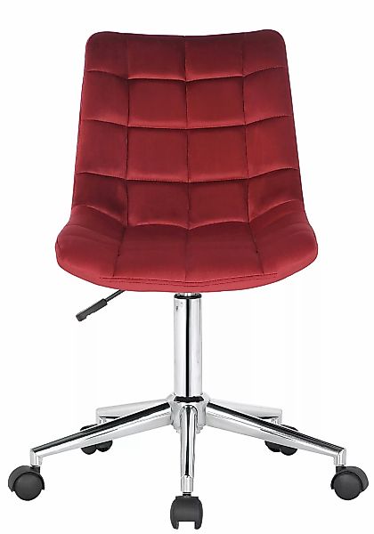 Bürostuhl Medford Samt Schwarz günstig online kaufen