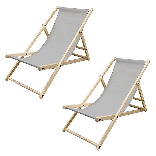 ECD Germany Gartenliege Holz Beachstuhl klappbarer günstig online kaufen