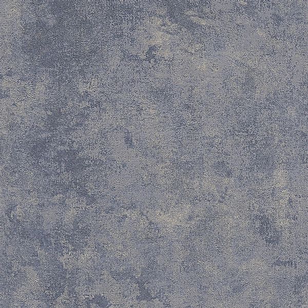 PROFHOME 374255-GU Ton-in-Ton Tapete Uni schimmernd Blau Silber Grau 0,53 m günstig online kaufen