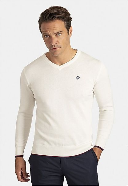 SIR RAYMOND TAILOR Strickpullover Appel mit farblich abgesetzten Ellenbogen günstig online kaufen