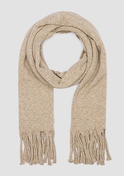 s.Oliver Schal Tuch, Gestrickter Schal mit Fransen günstig online kaufen