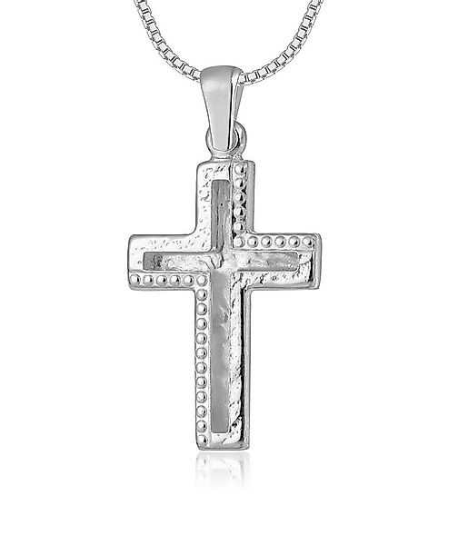 NAHLE Kette mit Anhänger Kreuz Silberkette Kreuz Kette (inkl. Schmuckbox), günstig online kaufen