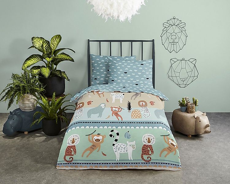 good morning Kinderbettwäsche Play, Renforcé, 2 teilig, 100% Baumwolle, 135 günstig online kaufen