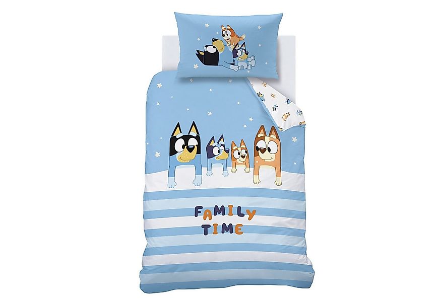 MTOnlinehandel Babybettwäsche Bluey Family Time 100x135 + 40x60 cm in Renfo günstig online kaufen