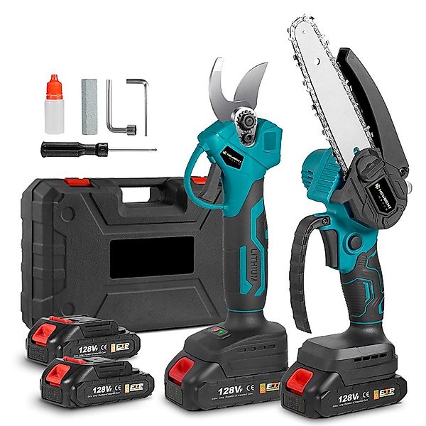 ONEVAN Akku-Kettensäge & Elektrische Gartenschere Akku günstig online kaufen