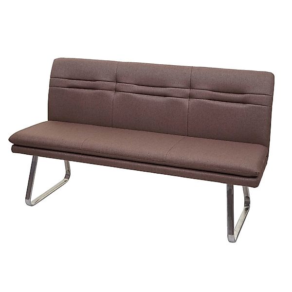 BERLINLODGE Sitzbank 90x160x59cm Sitzhöhe 49cm Rückenlehne Stoff/Textil Ede günstig online kaufen