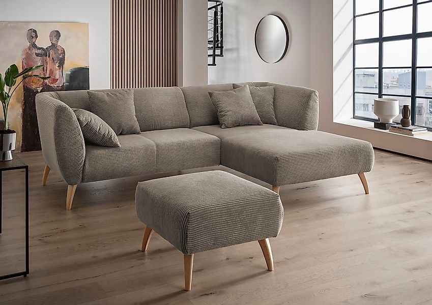 Home affaire Ecksofa "Colori Polstermöbel mit zeitlos eleganter Rückenführu günstig online kaufen