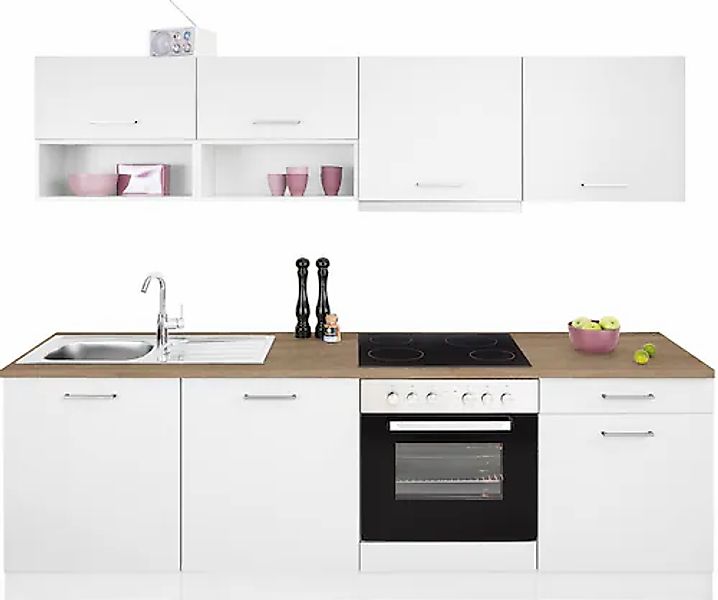 KOCHSTATION Küchenzeile »KS-Visby« mit E-Geräten, Breite 240 cm günstig online kaufen