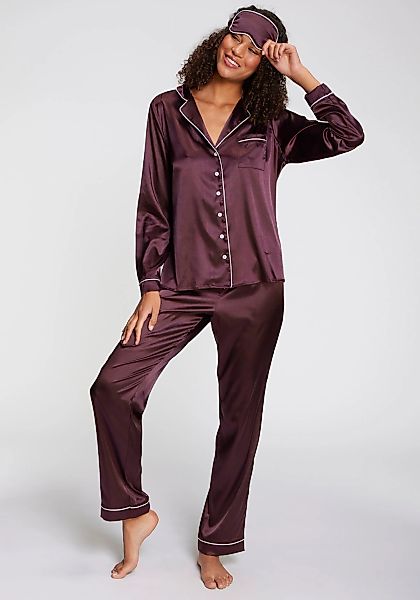s.Oliver Pyjama 3 Stk. Mit schöner Schlafmaske günstig online kaufen