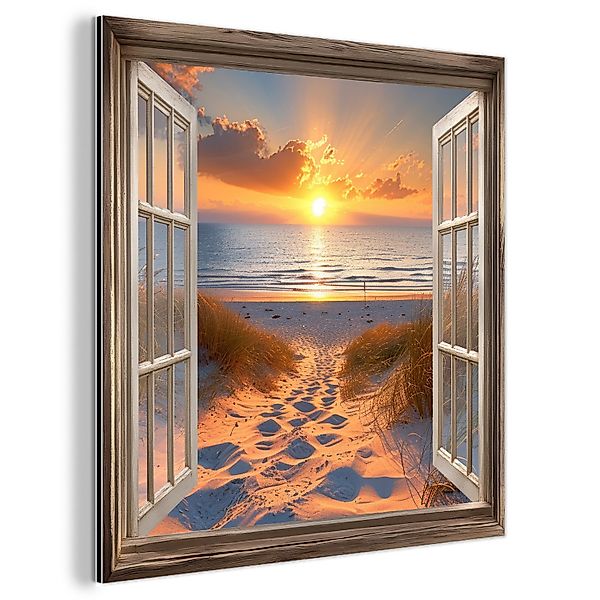 MuchoWow Metallbild Durchblick - Strand - günstig online kaufen