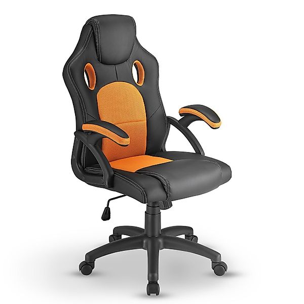 Juskys Gaming-Stuhl Montreal, Ergonomisch geformte Sitzfläche, günstig online kaufen