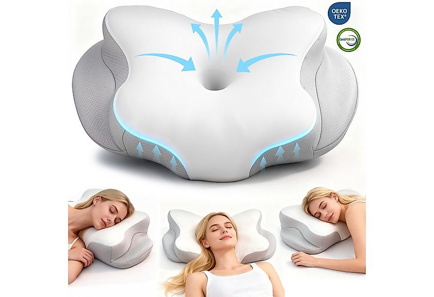Novzep Kopfkissen Memory Foam Nackenkissen Ergonomisches Kissen Nackenstütz günstig online kaufen