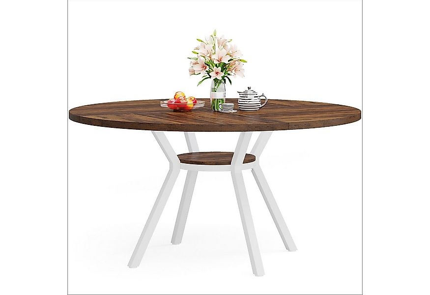 Tribesigns Esstisch 120x120cm Moderner Runder Küchentisch für 4 Personen günstig online kaufen