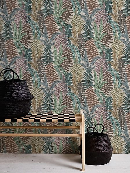 living walls Vliestapete Famous Garden Blätter-Tapete günstig online kaufen