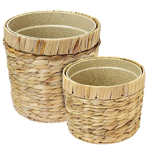 HMF 37280-19CM+25CM Innovativer Blumentopf Wasserhyazinthe Pflanztopf Rund günstig online kaufen