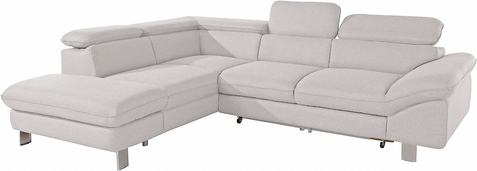 COTTA Ecksofa "Driver L-Form", mit Kopfteilverstellung, wahlweise mit Bettf günstig online kaufen