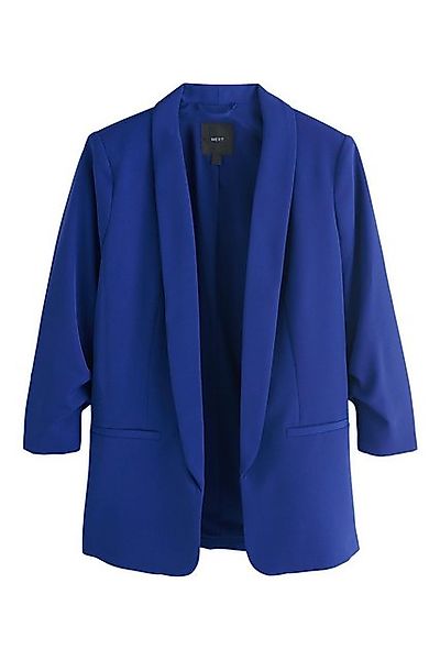 Next Jackenblazer Relaxed Fit Blazer mit Raffärmeln und Vichykaros (1-tlg) günstig online kaufen