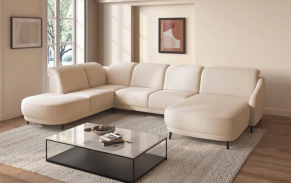 sit&more "Blues U-Form" inkl. Kopfteilverstellung, wahlweise mit Klapptisch günstig online kaufen