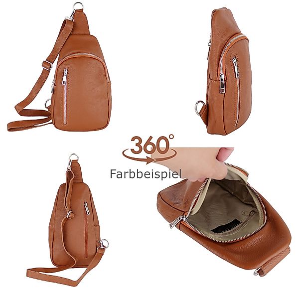 MIRROSI Umhängetasche Sling Bag,Brusttasche, aus Echtleder, Made in Italy ( günstig online kaufen