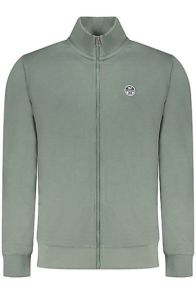 North Sails Sweatshirt Grünes Herren Sweatshirt mit Reißverschluss günstig online kaufen