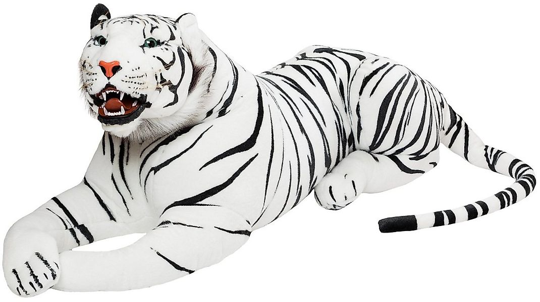 BRUBAKER Kuscheltier Brüllender Tiger mit Zähnen 130 cm groß (1-St., liegen günstig online kaufen