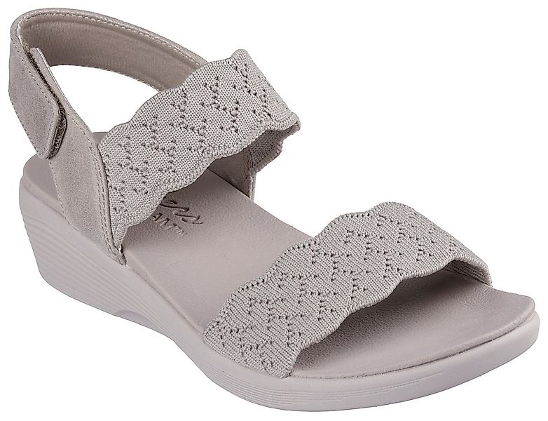 Skechers ARYA-ON THE RISE Keilsandalette, Plateausandale, Klettschuh mit Lu günstig online kaufen