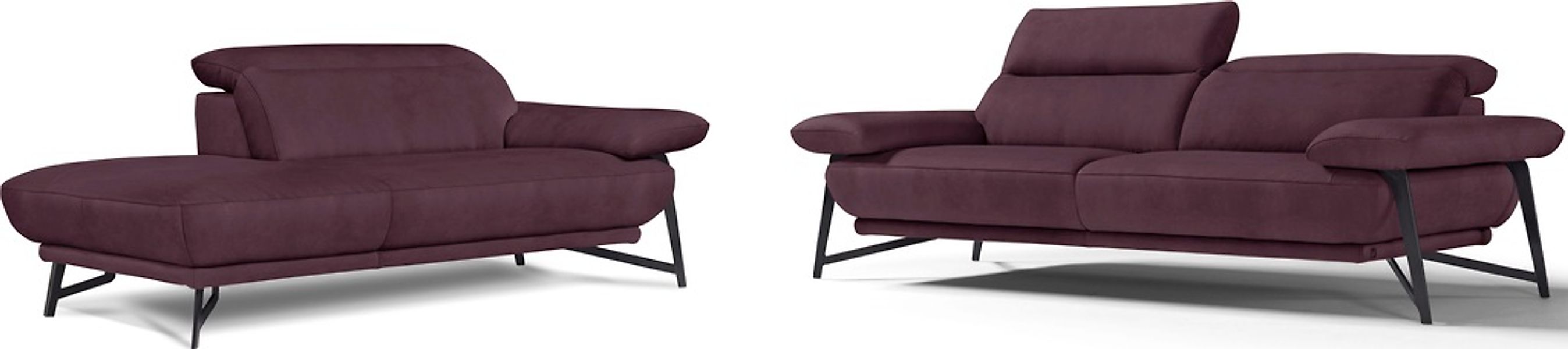 Egoitaliano Sofa "Anais, Design mit hohem Sitzkomfort, Fußfarbe schattengra günstig online kaufen