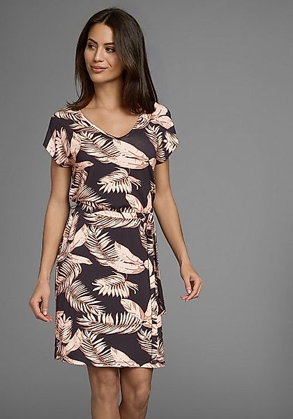 Laura Scott Sommerkleid mit sommerlichem Alloverdruck, inkl. Bindeband günstig online kaufen
