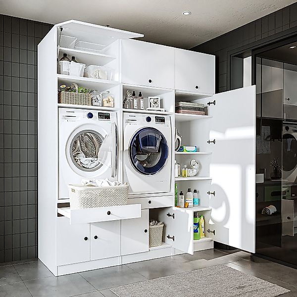 Roomart Waschmaschinenumbauschrank (Waschmaschinenschrank Trocknerschrank m günstig online kaufen